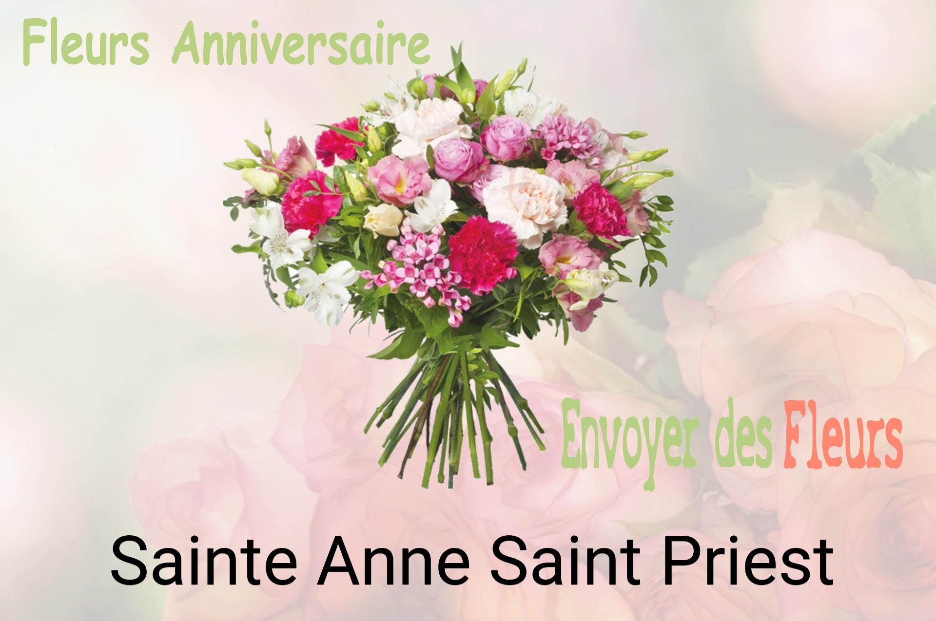 Bouquet de fleurs d’anniversaire livré à Sainte-Anne-Saint-Priest