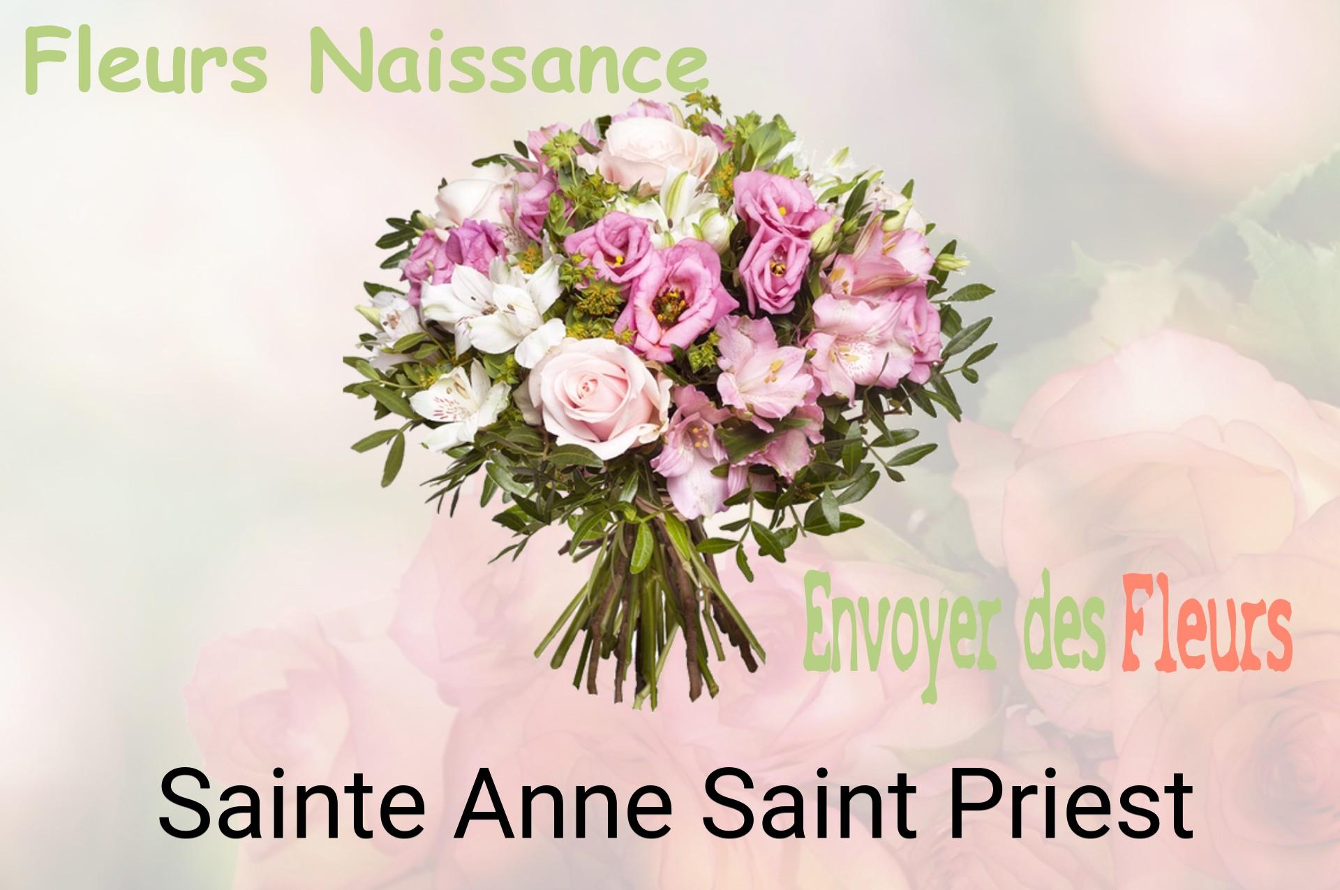 Bouquet de fleurs de naissance livré à Sainte-Anne-Saint-Priest