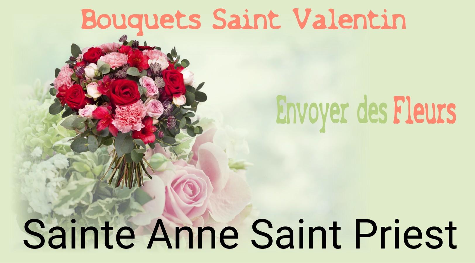 Roses de Saint-Valentin livrées à Sainte-Anne-Saint-Priest